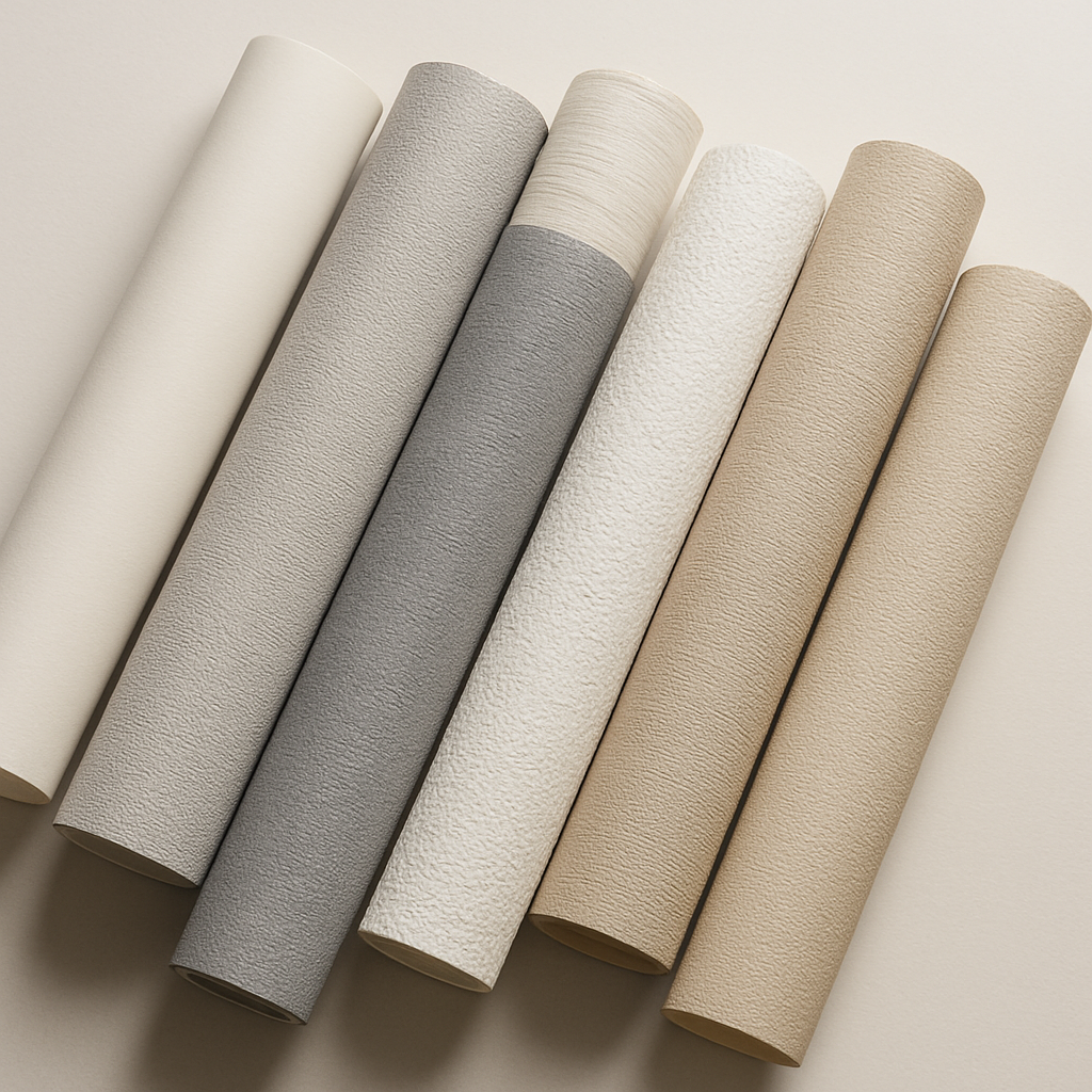 Wallcovering material samples